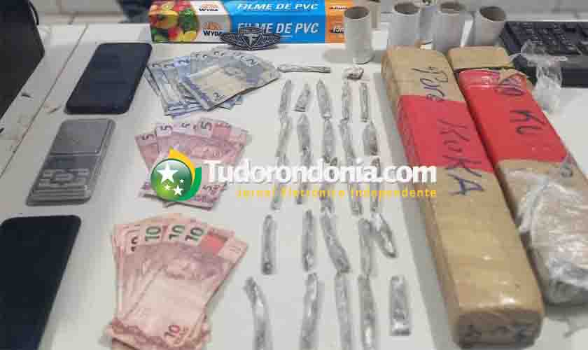 Força Tática prende jovem com mais de 2 Kg de maconha na zona sul 