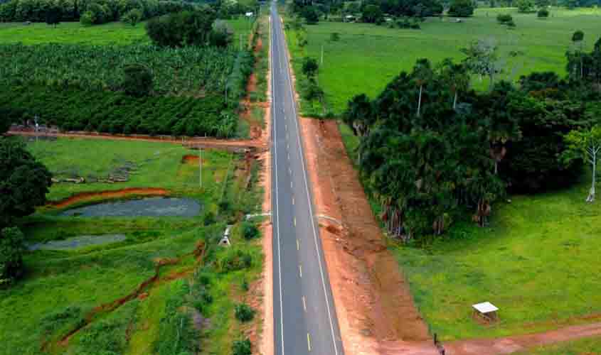 Governo de RO entrega 11 quilômetros de nova pavimentação asfáltica na Rodovia-491, Zona da Mata