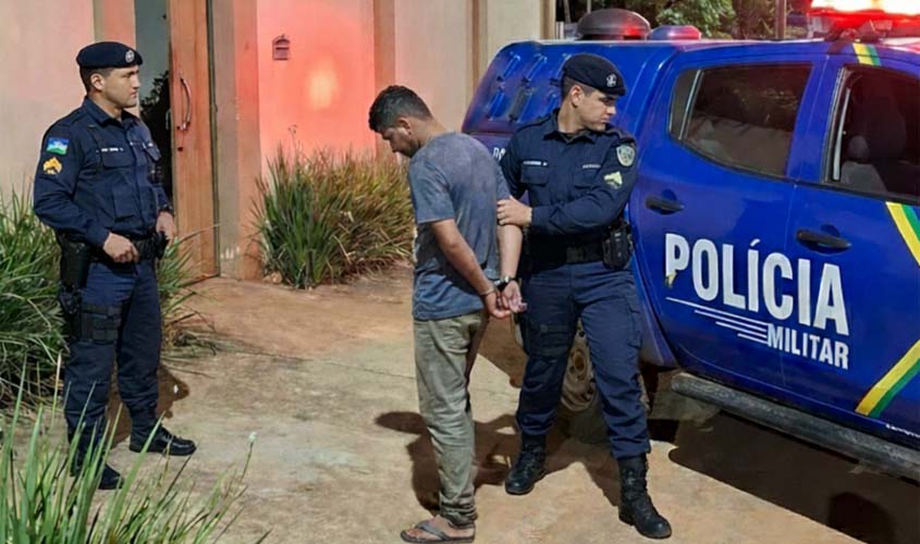 PMRO prende homem por violência doméstica