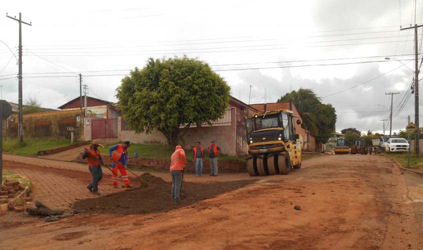 DER inicia força-tarefa para recuperação de ruas e avenidas de Cacoal