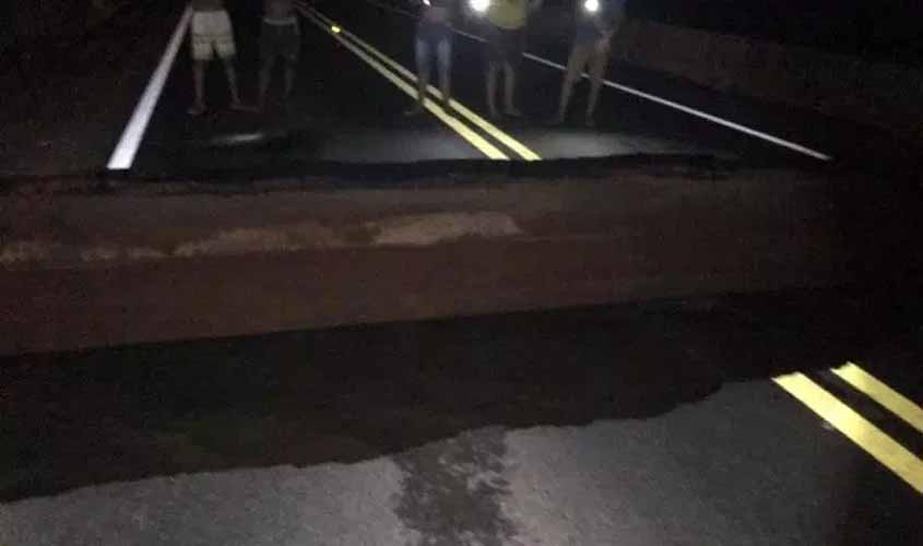 PRF em Rondônia divulga nota sobre desmoronamento de cabeceira de ponte