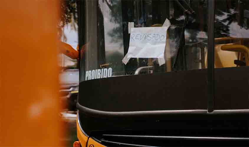 Municípios realiza vistoria em ônibus escolares para garantir a segurança dos estudantes