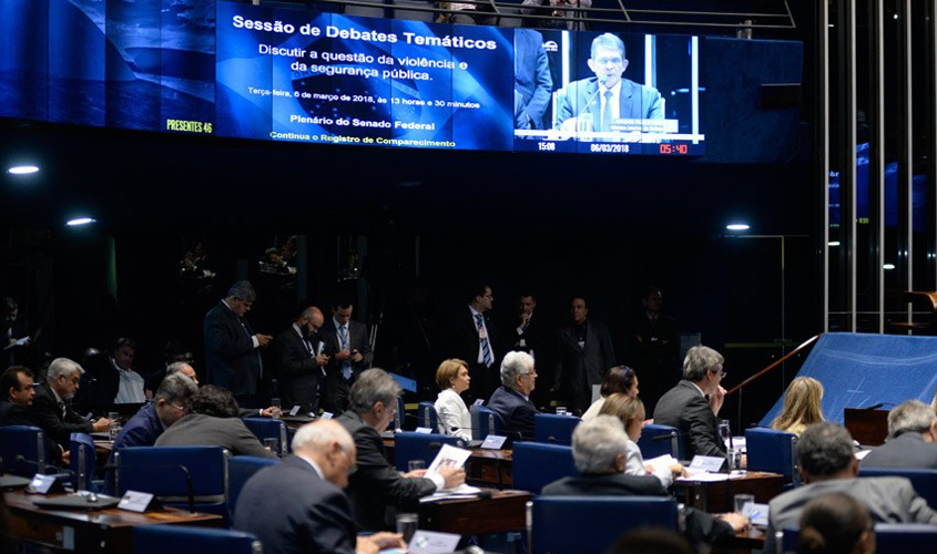 Senadores pedem integração, planejamento e recursos para segurança