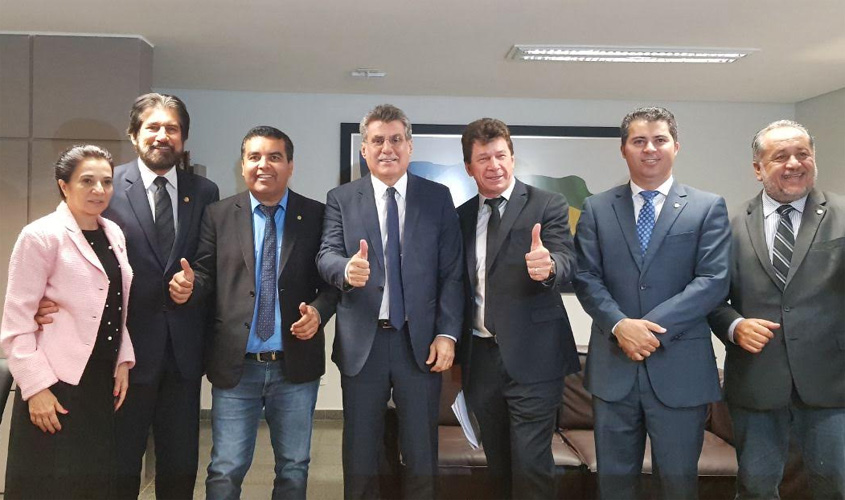 TRANSPOSIÇÃO: Relator da MP 817, Romero Jucá se reúne com Bancada de Rondônia e define estratégias para aprovação de emendas