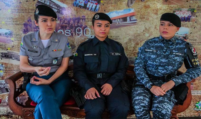 Mulheres representam a força feminina rondoniense dentro da Polícia Militar