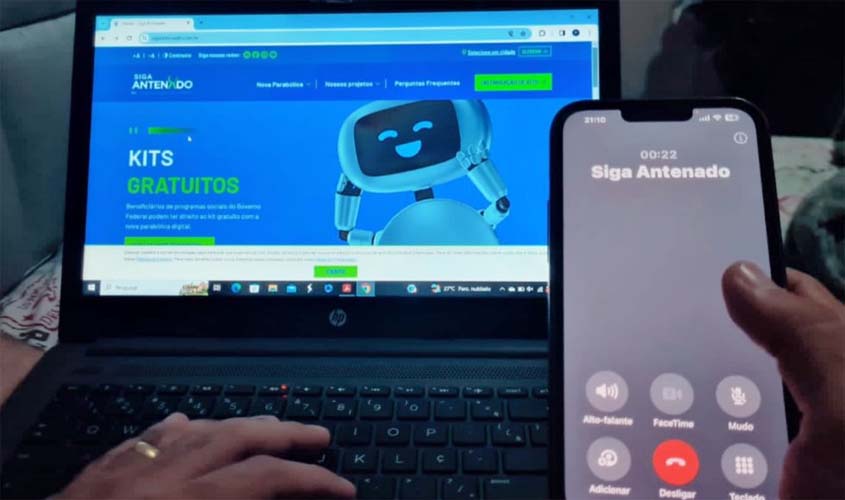 Em Rondônia, programas sociais garantem acesso gratuito ao kit da nova antena parabólica digital