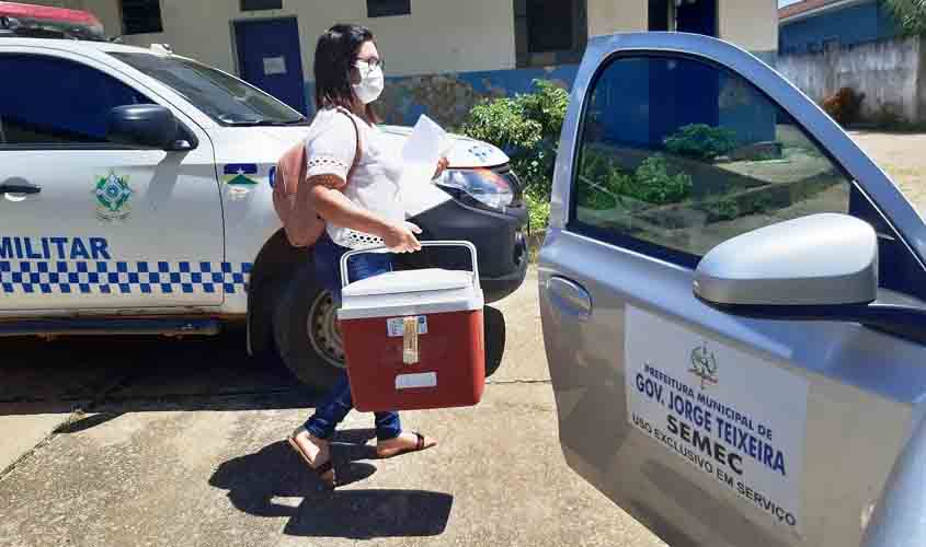 Escolta armada no transporte de vacina contra Covid-19 garante entrega do imunizante no interior de Rondônia
