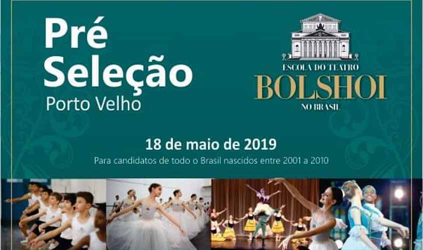 Começam nesta sexta-feira as inscrições para a pré-seleção da Escola Bolshoi