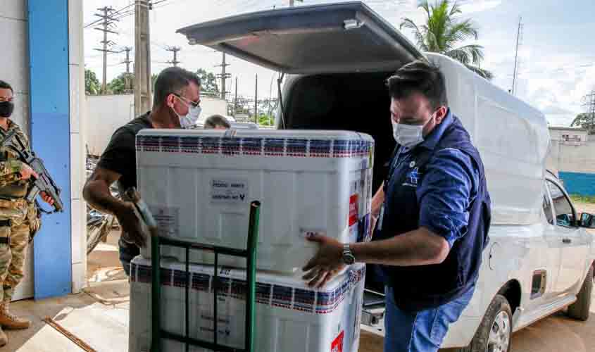 Rondônia recebe do Ministério da Saúde a 18ª remessa de imunizantes contra a covid-19