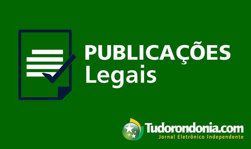 Publicação de Edital de Citação (Tribunal de Justiça de Rondônia)