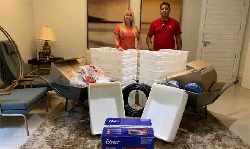 Ieda Chaves faz entrega de materiais para cooperativa da Reserva Cuniã