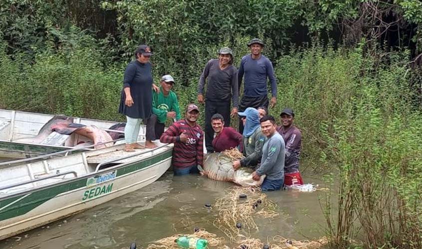 Manejo do Pirarucu na Resex Rio Cautário em Costa Marques será destacado pela Sedam na COP-27