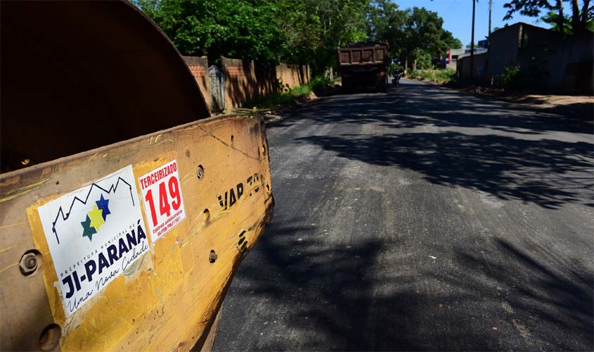 Semosp concluiu o asfaltamento da rua Rita Carneiros Rios