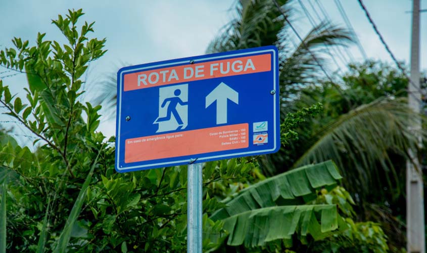 Placas e sirenes instaladas em bairros da capital integram Plano de Ação de Emergência da Santo Antônio Energia