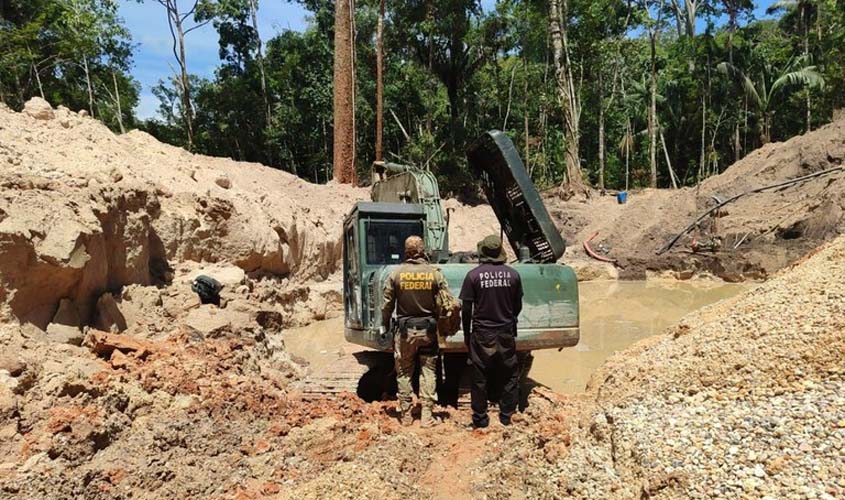 PF age contra garimpo ilegal em terra indígena de RO