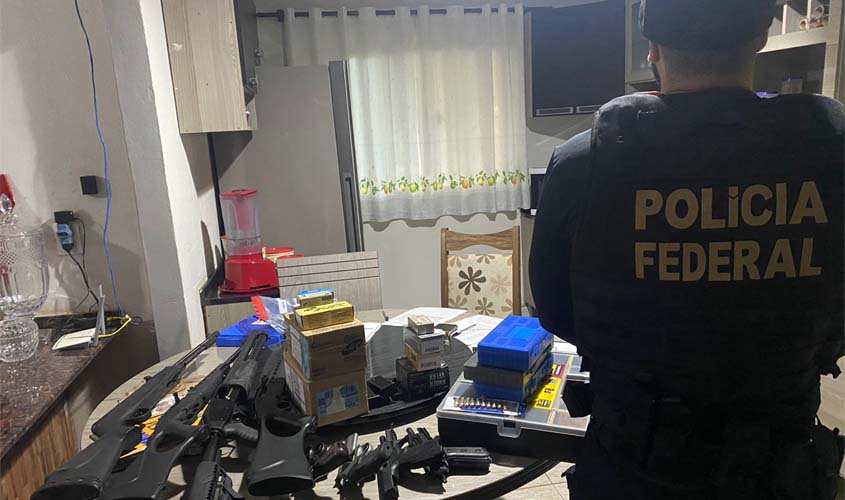 PF apreende arsenal em Rondônia na Operação Lesa Pátria