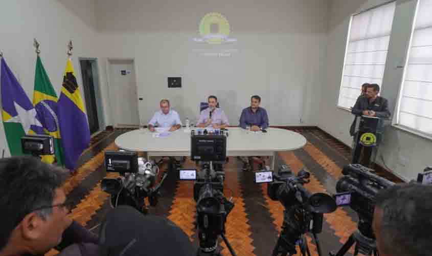 Em coletiva à imprensa, prefeito Léo Moraes apresenta contas públicas e situação fiscal do município de Porto Velho