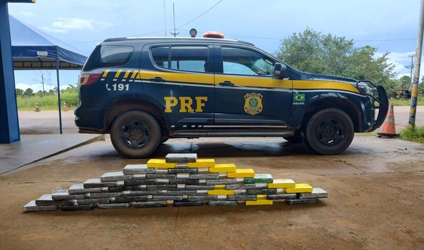 Em Porto Velho/RO, PRF apreende quase 48 Kg de cloridrato de cocaína