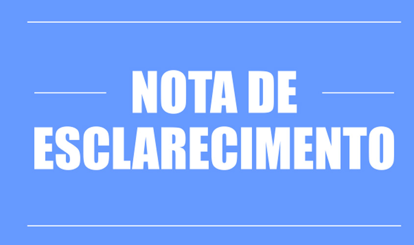 Nota de esclarecimento vereador Edilson Vieira (MDB)