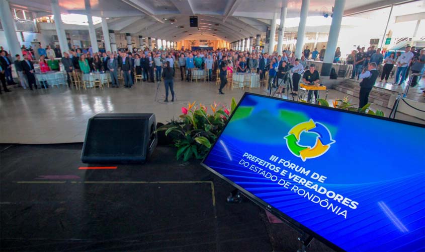 Governo de Rondônia realiza dia 14 a quarta edição do Fórum de Prefeitos e Vereadores do Estado