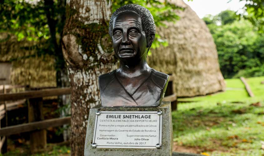 Busto em homenagem à primeira mulher a compor a Academia Brasileira de Ciências integra acervo do Memorial Rondon