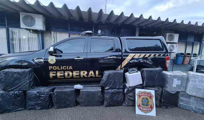 PF e FB interceptam aeronave com 579 kg de cocaína em Rondônia