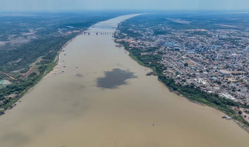 Nível do rio Madeira chega a 9,12 metros e a tendência é diminuir ainda mais, informa a Defesa Civil Municipal