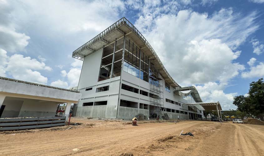 Construção da nova rodoviária de Porto Velho segue em ritmo acelerado