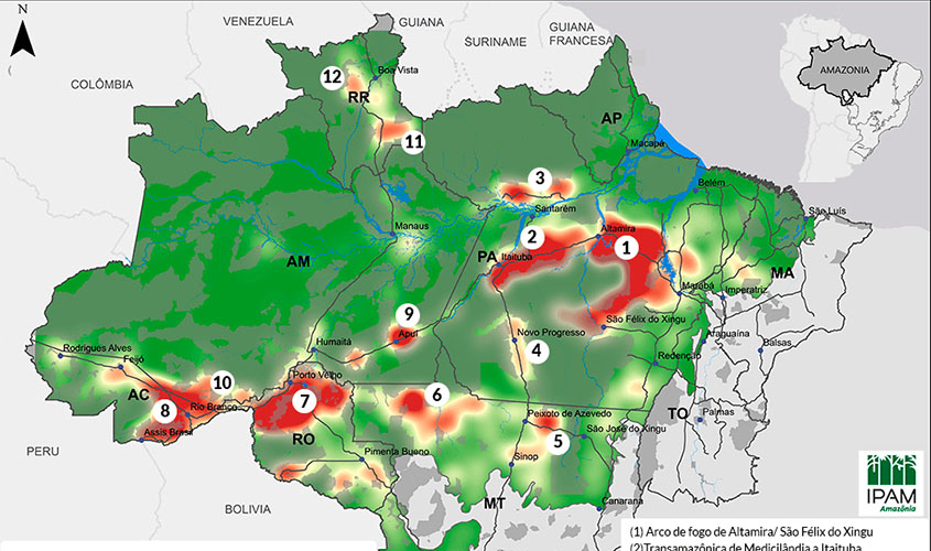 Área desmatada na Amazônia a ser queimada em 2020 pode superar os 4,5 mil km2