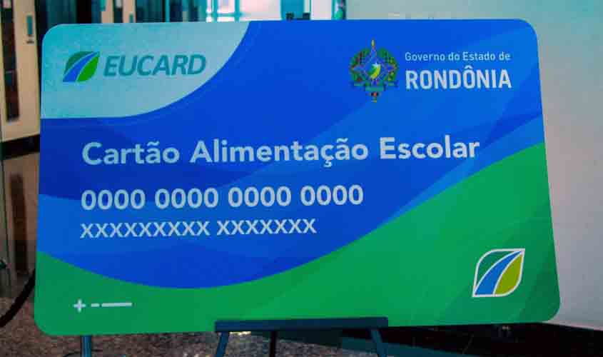 Oitava e a nona parcela do Cartão Alimentação Escolar será disponibilizada nesta quinta-feira, 10