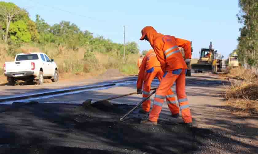 DER conclui manutenção da RO-383, entre Alta Floresta d’Oeste e Santa Luzia d’Oeste