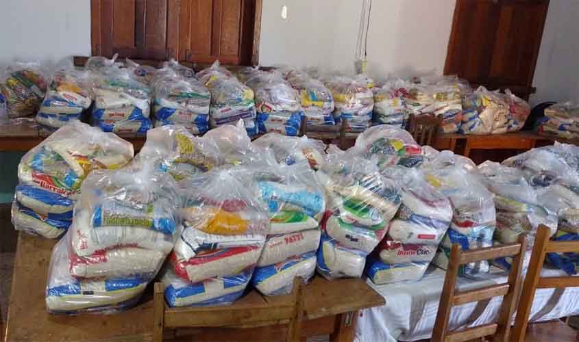 Ação do governo de RO arrecada mais de 2 toneladas de alimentos durante 4ª Pedalada pela Natureza