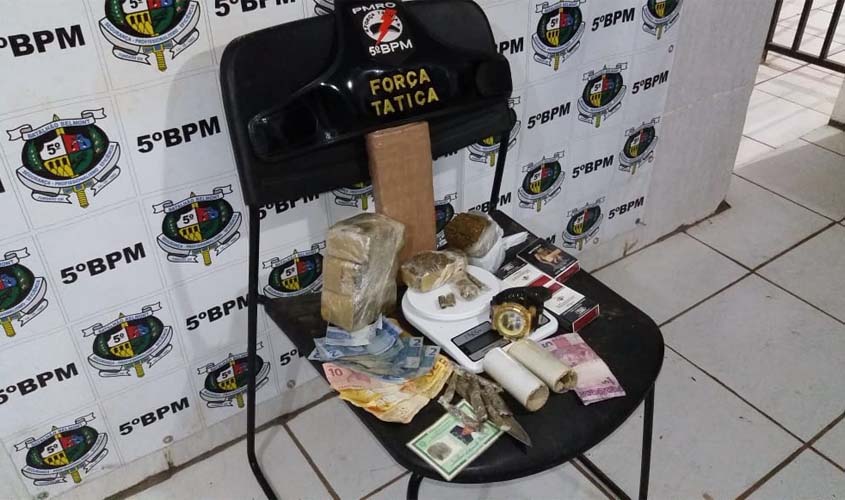 Força tática detém dupla acusada de vender droga na ilha