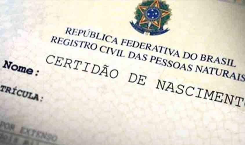 Rondônia tem a maior taxa de crianças com registro de nascimento entre estados do Norte