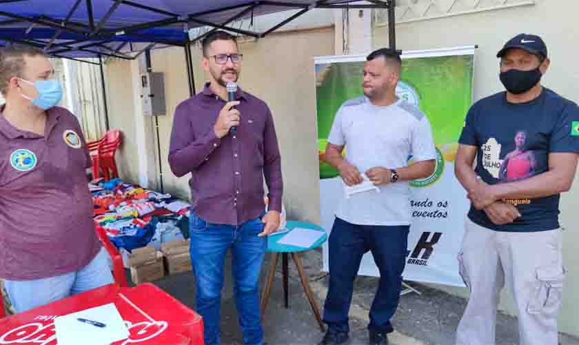 Deputado Anderson realiza entrega de materiais esportivos para Federação Rondoniense de Society