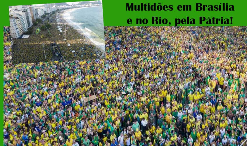 Brasil faz grande festa e milhões vão às ruas, mas é bom compreender que o verdadeiro 7 de setembro será em 2 de outubro!