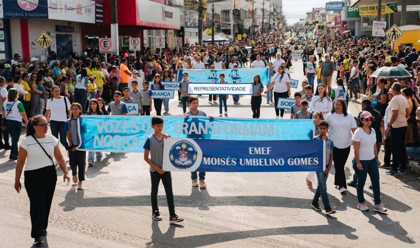 Município encerra Semana da Pátria com desfile e corrida