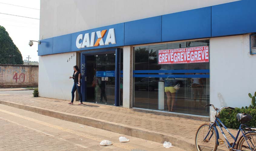 Empregados da Caixa entram em greve em Rondônia dia 10