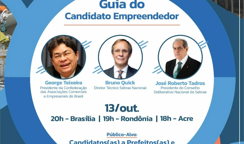 Sebrae lança Guia do Candidato Empreendedor em painel on line
