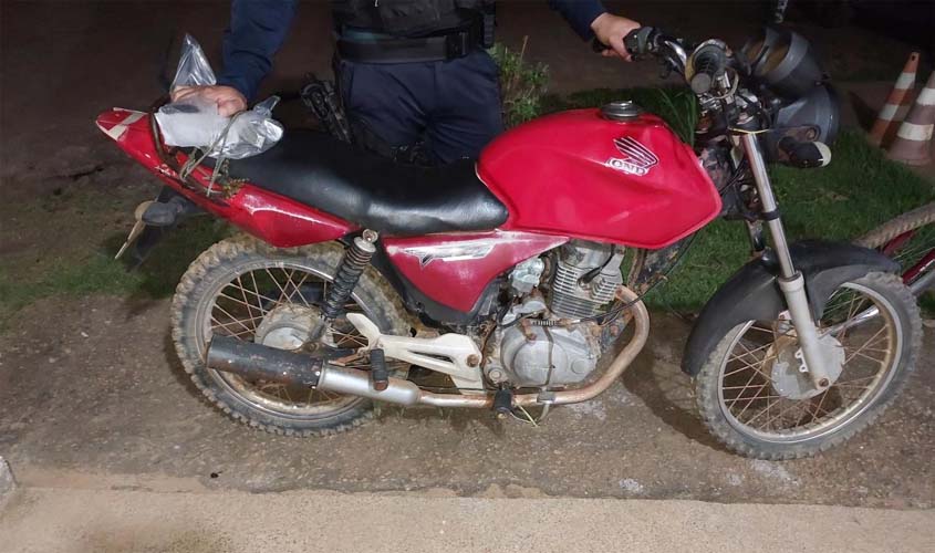 PMRO apreende moto adulterada em Nova Mamoré