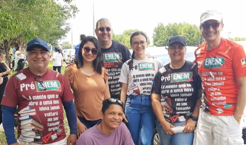 Estudantes do Curso Pré-Enem da Prefeitura de Porto Velho participam da 1ª fase do Exame