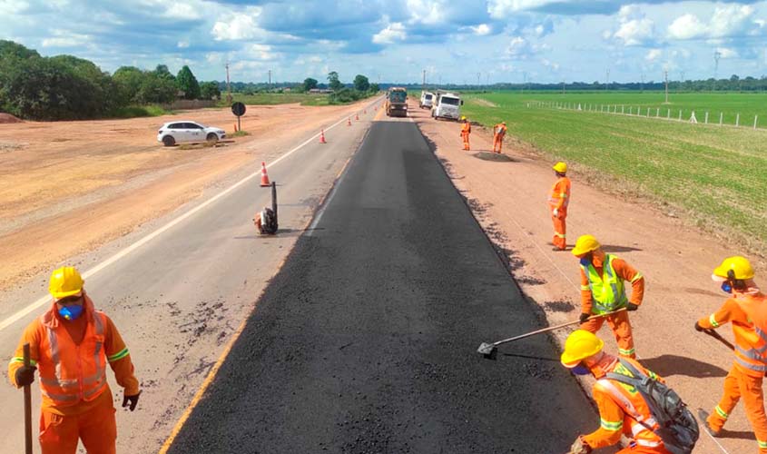 BR-364 passa por fresagem e recomposição em trechos críticos