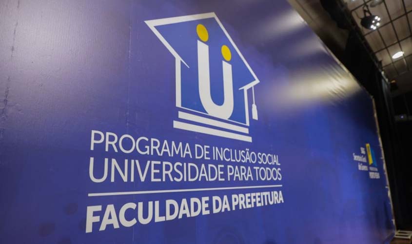 Programa Faculdade da Prefeitura de Porto Velho segue com inscrições abertas até dia 21