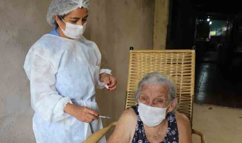 Em Porto Velho, acamados continuam recebendo a primeira dose da vacina contra a Covid-19