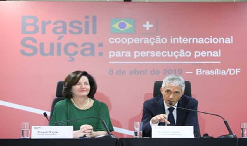 PGRs de Brasil e Suíça se comprometem a intensificar cooperação jurídica para combater crimes transnacionais