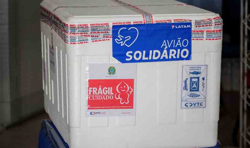 Governo de Rondônia recebe 12ª remessa de vacinas contra a covid-19; mais de 27 mil doses serão distribuídas aos municípios