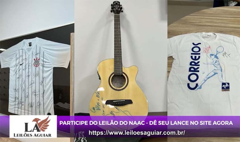 Leilões Aguiar vão leiloar violão do Gustavo Lima e outros itens para ajudar crianças com câncer