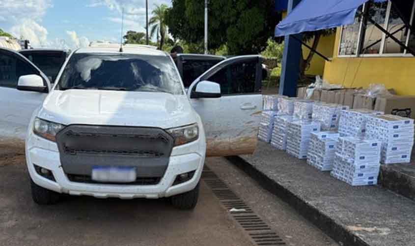 PRF em Rondônia apreende cerca de 20.000 maços de cigarros