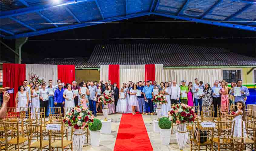 Mais de 30 Casais participam de casamento comunitário em São Miguel e Nova Brasilândia