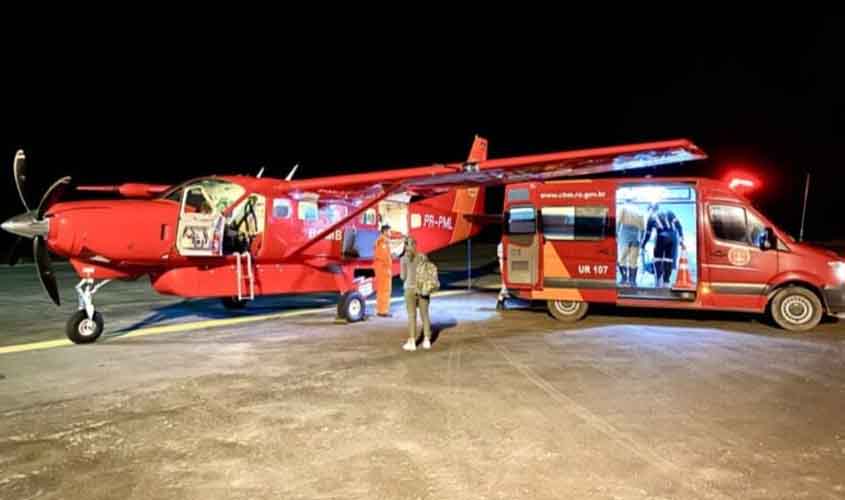 Governo de RO realiza transporte aeromédico para salvar vidas e fortalece atendimento a pacientes graves